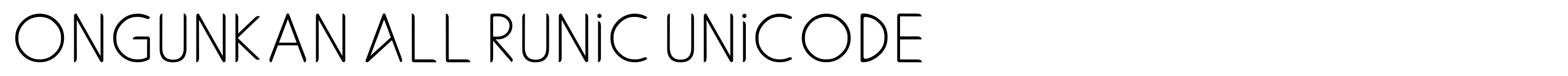 Ongunkan All Runic Unicode
